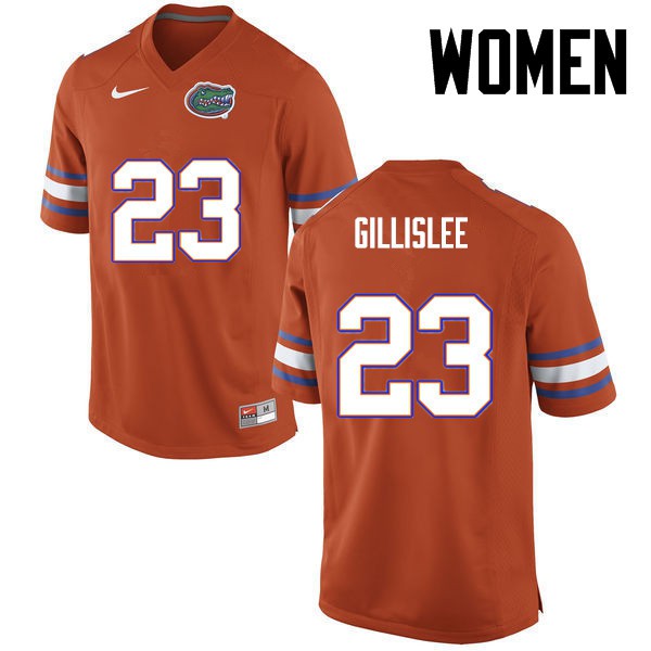 Florida Gators Women #23 Mike Gillislee College Football Jersey Orange